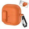 Funda Protectora Todo Incluido con Textura de Cuero y Soporte Adecuada para Huawei Clip2 Estuche para Auriculares Freebudclip2 Bluetooth Funda Suave