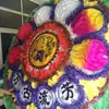 Fabricante Inovador Suporte de Guarda-chuva Tipo Guirlanda Atacado Diâmetro 1,8m Pé Alto Dobrável Grande Bola de Papel Pano Guirlanda para Funeral