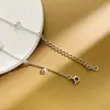 Tornozeleira em Prata de Lei S925 para Mulheres, Design de Nicho, Gipsofila Brilhante e Zircônia Entrelaçadas, Estilo de Luxo Acessível Inteligente e Exquisito entre os Pés