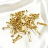 Broche Pino Anti-Queda Cor Preservada Preenchido com Ouro 14K Broche Anti-Exposição Feminino DIY Corsage Feito à Mão Material para Acessórios de Joias Caseiros