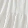 Vestido blanco sin mangas estilo barroco artístico, apto para la piel, vestido suelto de línea A, vestido blanco de vacaciones luna de miel, verano