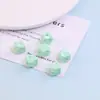 Cuentas Cuadradas de Queso Coloridas de 10 mm para DIY Hecho a Mano Cuerda para Teléfono Móvil Pulsera Collar Joyería con Cuentas Accesorios