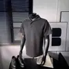 Nova camiseta polo texturizada da moda de manga curta para homens, estilo summer cleanfit vintage old money
