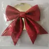 Punto al por mayor Decoraciones de Navidad Colgantes para Árbol de Navidad Accesorios Diseño de Escena Algodón Perlado Lazo Brillante