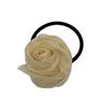 Lazo para el cabello de hilo súper hada con flor de rosa, minimalista para niña, fresco, goma elástica para atar el cabello, accesorios para el cabello de cola de caballo