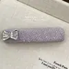 Corea del Sur Lujo Ligero Sentido de Alta Gama Brillo Fino Clip de Pato con Pedrería Dulce Moda Clip para Flequillo Lateral Pasador Roto Accesorios para el Cabello