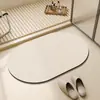 Tapetes de Piso de Tierra de Diatomeas Personalizables, Tapetes Sencillos para Puerta de Baño, Absorbentes de Agua, Secado Rápido, Resistentes a la Suciedad, Antideslizantes