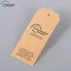 Etiquetas Colgantes Ecológicas Certificadas GRS, Etiquetas Colgantes para Ropa de Papel Kraft FSC Personalizadas de Fábrica, Etiquetas Colgantes Engrosadas con Impresión a Color