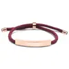 Pulsera de Acero Inoxidable en Blanco para Grabado Láser Transfronterizo Regalo Navideño Pequeño Regalo Promocional Pulsera Tejida