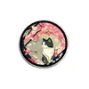 Broches Divertidos com Tema Europeu e Americano, Insígnias de Metal, Acessórios para Roupas, Pins de Lapela, Padrões Geométricos Redondos, Atacado de Fábrica