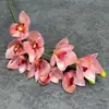 Huilan flor artificial de 10 cabezas al por mayor individual multicolor tacto Magnolia Decoración de bodas para el hogar Accesorios de fotografía flor artificial