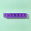 Caja de pastillas mini creativa de 7 compartimentos de plástico sub-empaque pastillas siete días a la semana pastillas para el cuidado de la salud caja de almacenamiento portátil caja de medicamentos
