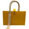 Bolsas de Feltro Atacado com Fitas, Bolsas Tote para Feiras de Negócios, Sacolas de Presente Promocionais, Logo Personalizável, Bolsas Tote Color Block