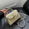 Bolsa Feminina Simples Outono e Inverno 2026 Nova Tendência Moda Bolsa Transversal Kelly com Textura Versátil e Fecho de Fivela, Adequada para Bolsa de Mão ou Bolsa de Ombro