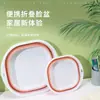 Lavabo plegable engrosado para dormitorios estudiantiles, tamaño grande para uso doméstico y viajes, lavabo de plástico para dormitorios estudiantiles, lavabo plegable