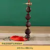 Colgante de Frijol de la Paz y Monedas de los Cinco Emperadores, Colgante Decorativo para el Hogar con Vaina Natural de Frijol de la Paz