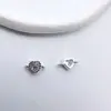 Zircônio Micro-Incrustado Dupla Fileira Simples Espaçador Feito à Mão DIY Colar de Mão Lolita Contas Espaçadoras Cobre Banhado Conservação de Cor Acessórios de Joias