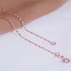 Collar de oro rosa para mujer cadena estilo coreano cadena de hueso de serpiente cadena estrellada Venta directa de fábrica para mujer