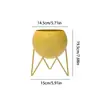 Maceta de hierro cerámico nórdico soporte para flores Morandi simple decoración de sala de estar interior maceta de planta verde artificial estante para macetas