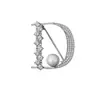 Broche Elegante de Perlas y Mariposas Estilo Coreano para Mujer, Broche Versátil de Pedrería, Pin Creativo Anti-Exposición, Fábrica de Accesorios para Trajes