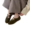 Zapatos retro de mujer con suela blanda, nuevo modelo otoño 2026, zapatos casuales de cuero Mary Jane con correa elástica Boken