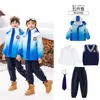 Ropa de Jardín de Infancia Ropa de Juego Conjunto de Tres Piezas Ropa de Clase para Estudiantes de Primaria Ropa de Primavera y Otoño Juegos Infantiles Traje de Uniforme Escolar de Otoño e Invierno