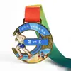 Medalla de carrera, medalla de oro de finalista de maratón de ciudad, medalla conmemorativa de evento de senderismo campo a través, medalla metálica personalizada