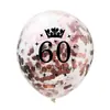 Amazon 70/80/90 Corona Digital Globos de Látex Confeti Decoración de Fiesta de Cumpleaños 16th Adulto