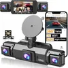 Grabadora de conducción de alta definición de cuatro registros transfronteriza con visión nocturna por infrarrojos, compatible con visión nocturna, interconexión de teléfonos móviles, monitoreo de estacionamiento las 24 horas