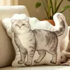 2026 Nueva Almohada Rellena de Plumas con Forma Irregular Transfronteriza Europea y Americana con Patrón de Impresión Digital, Almohada Casera Casual y Cómoda