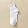 Meias para homens e mulheres, meias curtas para primavera e verão, cor sólida, finas, absorventes de suor, respiráveis, pretas, brancas, cinzas, meias invisíveis, antiderrapantes, não caem, meias de feira de rua