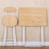 Juego de Mesa y Sillas para Apartamentos de Alquiler, Mesa de Comedor Elevada, Mesa Portátil, Juego Completo de Sillas Plegables y Mesas Plegables para Comercio Electrónico Transfronterizo