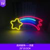 Quarto infantil fornecimento direto transfronteiriço de luzes neon de acrílico luzes LED decorativas fixas feitas de rede popular luzes LED de atmosfera para interiores