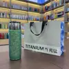 Taza Isotérmica de Titanio Puro para Uso Doméstico, Taza de Té para Coche para Hombres, Taza de Regalo de Gama Alta, Taza de Bolsillo Mini con Alto Valor Estético