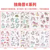 Nuevas pegatinas de tatuaje de dinosaurio impermeables de dibujos animados pegatinas de tatuaje para niños pegatinas de tatuaje de animal dinosaurio