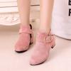 Zapatos para Niña Otoño e Invierno 2026 Nuevos Versátiles Estilo Coreano Botas Infantiles Primavera y Otoño Botas Martin Botines Tacones Estilo Británico