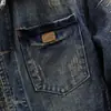 Chaqueta de mezclilla bordada de alta gama de marca francesa para hombre, corte holgado, casual, vintage, única, elegante, nuevo modelo de otoño