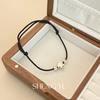 Pulseira Nacional Fashion Simples de Lótus com Ajuste por Puxar para Casal Namorada Mesmo Estilo Moda Alto Estilo Minimalista Joias Femininas