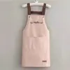 Delantal Popular Transfronterizo a Prueba de Aceite e Impermeable para Cocina Casera y Trabajo en Catering, Resistente a Manchas, Monos con Cubierta de Correa Estampada de Alta Apariencia