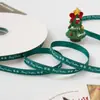 Cinta Navideña de 1 cm Cinta para Envolver Regalos Cinta de Terciopelo Ramo Lazo DIY Cuerda para Decoración de Pasteles