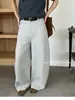 Pantalones Casuales de Pierna Ancha Corte Dividido T-PLATFORM, Nueva Tendencia de Otoño, Pantalones de Globo Largo hasta el Suelo 26057