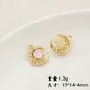 Acessórios artesanais DIY liga coreana simples diamante incrustado pérola borboleta pequeno pingente brincos colar pulseira material W