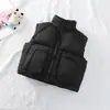 Chaleco Infantil Nuevo Otoño e Invierno 2026, Sencillo y Elegante, Chaqueta de Algodón con Cuello Alto para Niños Mayores, Chaleco de Algodón Infantil, Exportación