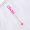 Llavero Colgante Creativo Personalizado Bolsa Llavero de Metal Color Caramelo Llavero Mini con Cuentas DIY Listo para Usar