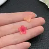 Acrílico Flor de Durazno de Cinco Pétalos Pétalos Pequeños Flor Hueca Tridimensional DIY Hecho a Mano Estilo Antiguo Materiales para Pasadores Accesorios