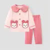 Pijama de isla de forro polar para niños, conjuntos de franela de otoño e invierno para niños, forro polar de coral engrosado para niños mayores, oferta especial de liquidación