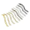 Cadena de Extensión para Collar de Metal, Cadena de Cola de Extensión que Conserva el Color, Cadena de Ajuste para Alargar Pulseras y Collares, Materiales de Accesorios para Joyería DIY