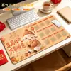 Mouse Pad de Borracha Natural Antiderrapante Extra Grande Espessado Borda Travada Empresa de Publicidade Grande Pad de Mesa Fabricante Em Estoque Calendário