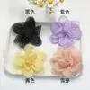Tecido Pedraria Organza Camélia Artesanal DIY Acessórios de Cabelo Roupas Sapatos Chapéus Bolsas Caixas de Presente Acabamentos Decorativos Acessórios