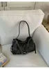 E-commerce Transfronteiriço Nova Moda Bolsa Tote Casual de Malha de Diamante Bolsa Tote de Design Retro de Grande Capacidade Bolsa de Ombro Único Transversal
